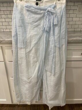 Rundholz Mainline Trousers Pants  Womens Small Blue Layered Tie Avant Garde